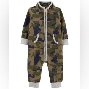 Nwt carter’s camo french terry jumpsuit  6-9 month